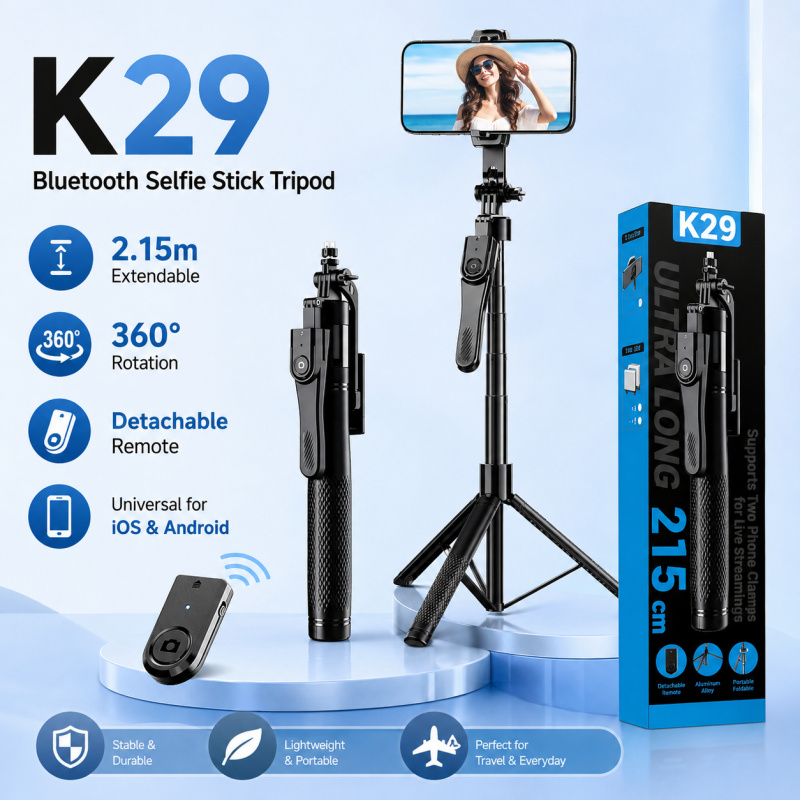 2M Bluetooth Selfie Stick Trip - Photography Basics ulasan dan harga