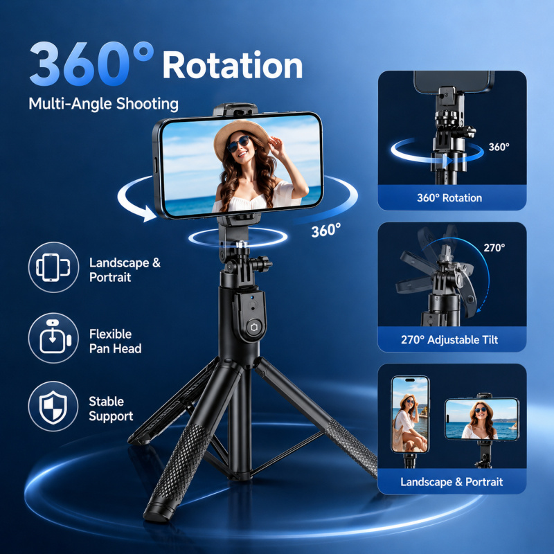 2M Bluetooth Selfie Stick Trip - Photography Basics ulasan dan harga