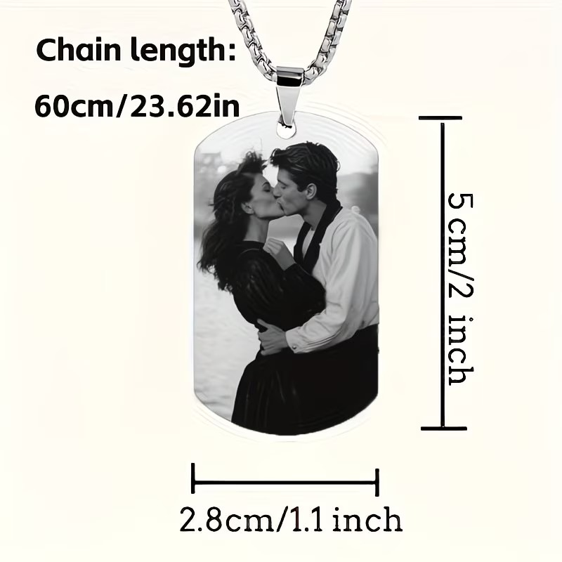 Custom Necklace with Engraved  - Photographic Memory ulasan dan harga