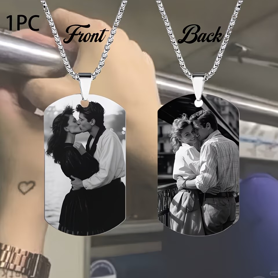 Custom Necklace with Engraved  - Photographic Memory ulasan dan harga